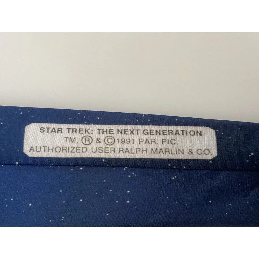 Ralph Marlin 1991 Vintage Tie Star Trek The Next Generation‎ Necktie Made in USA